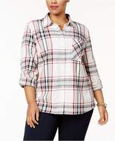 Thumbnail for your product : Style&Co. Style & Co Plus Size Cabin Plaid Shirt, Created for Macy's