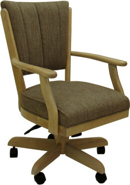 Canora Grey Lauchlann Classic Caster Solid Wood Dining Chair