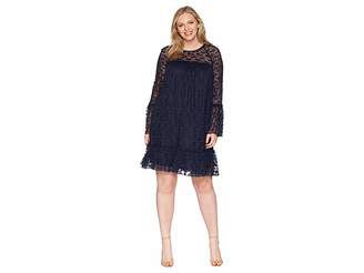 MICHAEL Michael Kors Size Long Sleeve Lace Ruffle Dress Women's Dress