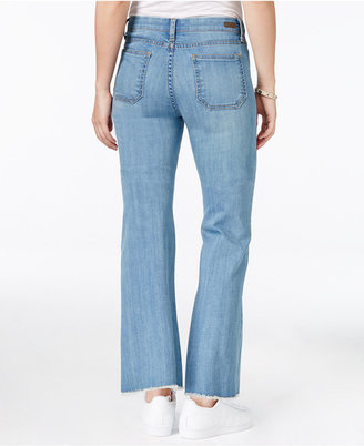 KUT from the Kloth Belle Mild Wash Cropped Flare-Leg Jeans
