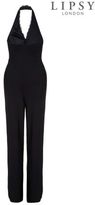 Thumbnail for your product : Lipsy Crossover Front Knot Halterneck Jumpsuit