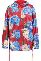 Thumbnail for your product : adidas Hooded Floral-Print Shell Jacket