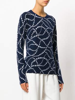 Equipment stars print knitted top