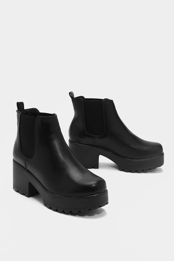 chunky platform booties
