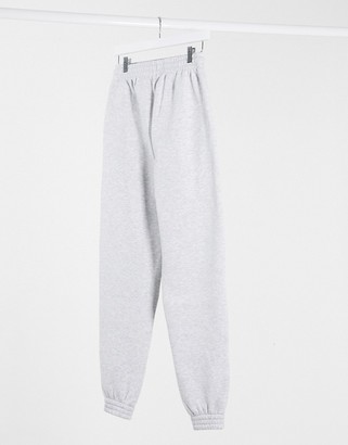 Collusion oversized joggers in ash grey marl