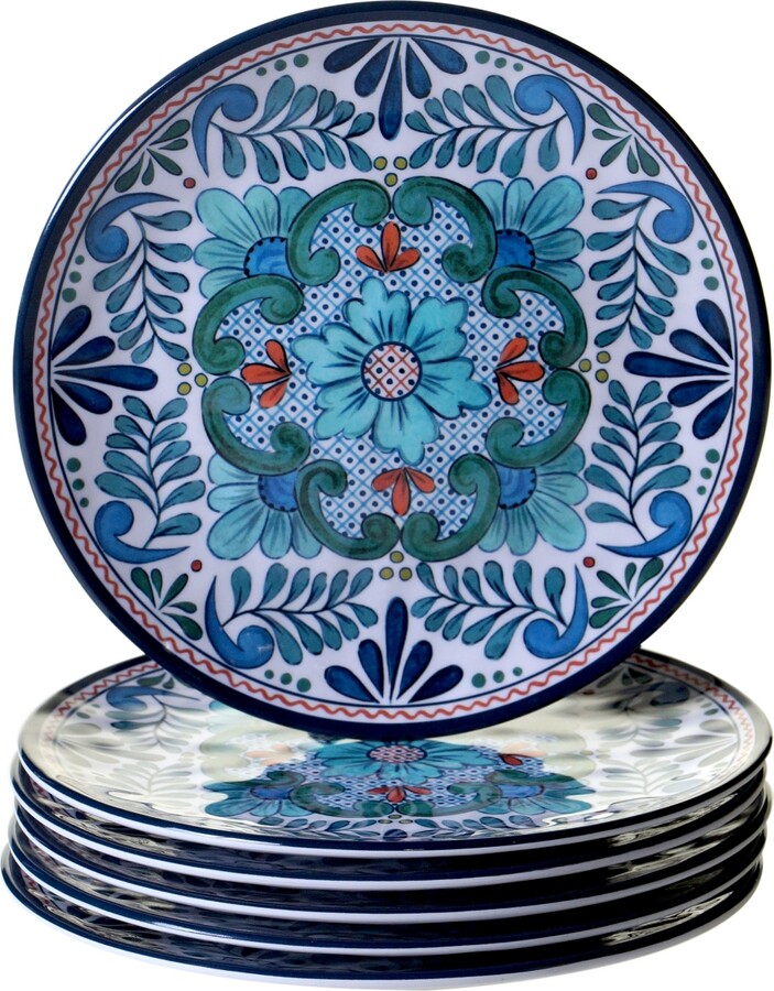 Certified International Talavera 6-Pc. Melamine Salad Plate