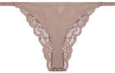 Thumbnail for your product : Fleur Du Mal Stretch-jersey And Lace Briefs