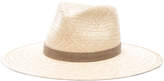 Thumbnail for your product : Janessa Leone Dillon Fedora Hat in Natural & Taupe | FWRD