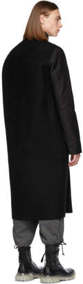 Rick Owens Black Wrap Coat