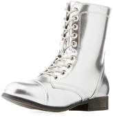 Thumbnail for your product : Charlotte Russe Bamboo Metallic Combat Boots
