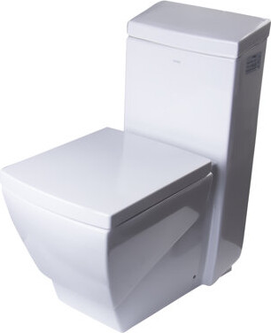 EAGO 1.28 GPF Elongated One-Piece Toilet (Seat Included)