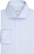 Thumbnail for your product : Armani Collezioni Pinstripe Poplin Shirt-Blue