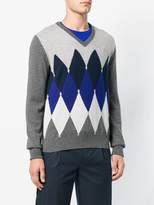 Thumbnail for your product : Ballantyne colour contrast V-neck sweater