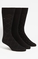 Thumbnail for your product : Calvin Klein 3-Pack Patterned Dress Socks