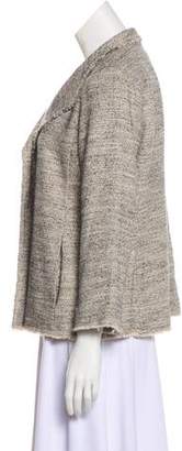 Eileen Fisher Tweed Open Front Jacket