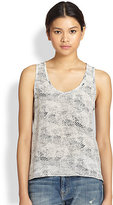 Thumbnail for your product : Joie Keylen Printed Silk Tank