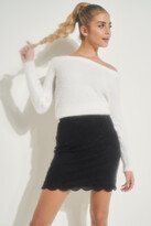 Thumbnail for your product : Ardene Scalloped Lace Mini Skirt