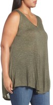 Thumbnail for your product : Sejour Plus Size Women's Triangle Knit Tank