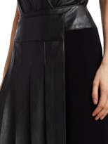 Thumbnail for your product : Bailey 44 Rowan Faux-Leather Pleated Midi Skirt
