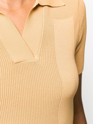 Jacquemus Knitted Polo Shirt Dress