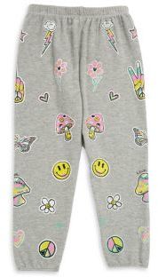 Lauren Moshi Toddler's, Little Girl's & Girl's Happy Sweatpants