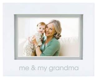 Pearhead Me and My Grandma" 4-Inch x 6-Inch Picture Frame in White