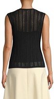 Thumbnail for your product : Donna Karan Sleeveless Button-Front Loose-Weave Knit Top