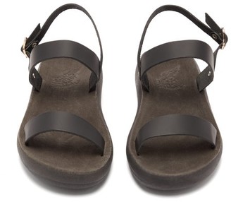 Ancient Greek Sandals Clio Comfort Leather Sandals - Black
