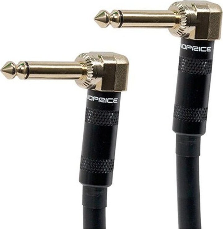 Monoprice Pro Audio Cable 10 Feet Black 1/4 Inch (TS) Right Angle