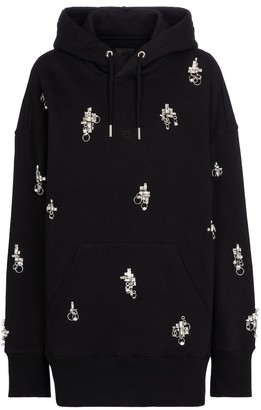 Givenchy Embellished cotton jersey hoodie