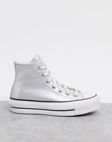 chuck taylor lift metallic