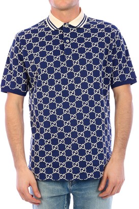 Gucci GG Print Polo Shirt - ShopStyle