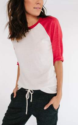 Ily Couture Red Baseball Tee
