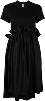 Comme Des Garçons Noir Kei Ninomiya - ruffle waist T-shirt dress - women - Soie/coton - M