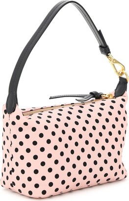【chikamama】MIU MIU polka-dot bag Miu Miu MIUMIU Polka Dot Purse Shoulder Bag Canvas Blue Women's