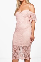 Thumbnail for your product : boohoo Plus Corded Lace Midi Dress