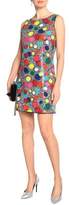 Thumbnail for your product : Just Cavalli Printed Sequined Stretch-Jersey Mini Dress