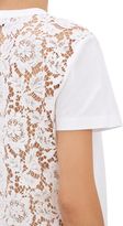 Thumbnail for your product : Valentino Lace-Back T-shirt-White