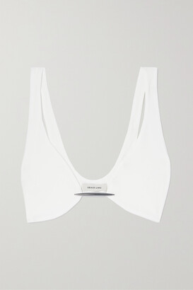 Grace Ling - + Net Sustain Embellished Stretch-jersey Bralette