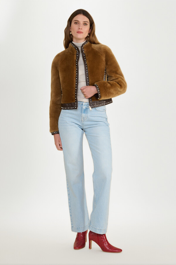 FURNIQ UK LLC Shearling Studded Jacket