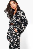 Thumbnail for your product : boohoo Ruby Floral Crop And Trouser Co-Ord