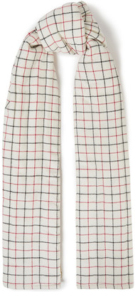 Rag & Bone Quilted Checked Wool-blend Scarf