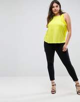 Thumbnail for your product : ASOS Curve Square Neck Cami In Crepe With Woven Ruffle Detail