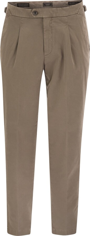 Peserico Stretch Cotton Gabardine Chino Trousers