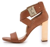 Thumbnail for your product : Rachel Zoe Brooklyn Metallic Heel Sandals