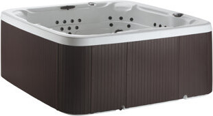 Lifesmart Spas LS700DX 230 Volt 7-Person 90-Jet Square Hot Tub with Ozonator