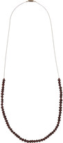 Thumbnail for your product : Isabel Marant Stromboli brass, crystal and wood necklace