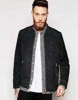 Thumbnail for your product : ASOS Suede Bomber Jacket