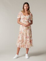 Thumbnail for your product : Ever New Meg Scoop-Neck Ruffle Midi Dress