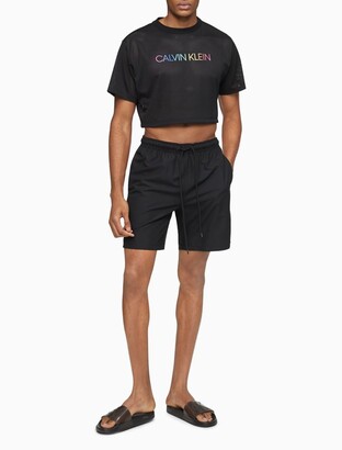 Calvin Klein Pride Mesh Cropped T-Shirt - ShopStyle